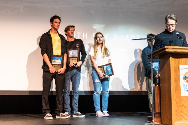 Watermen of the year Parker Browning and Alex Fry and Waterwoman of the Year Kyra Williams Watermen of the year Parker Browning and Alex Fry and Waterwoman of the Year Kyra Williams