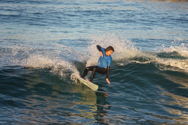 Tyler Anderson surfing frontside cutback on a right Tyler Anderson surfing frontside cutback on a right